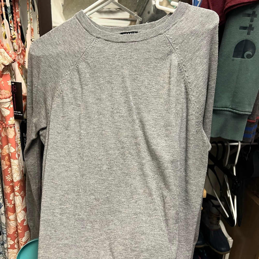 Gray Long Sleeve Sweater